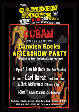 Cuva Aftershow Camden Rocks Festival