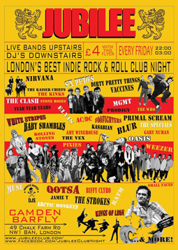 Jubilee Camden Rocks Festival Design by Sophie Lo